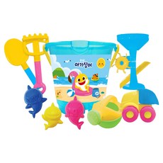 IWill COMPANY 鯊魚寶寶 兒童海洋桶沙灘玩具組, 1套, 隨機出貨