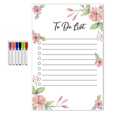 Baide 實用冰箱便條紙 粉紅花朵4