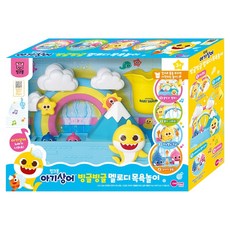 韓國 ONE&ONE 碰碰狐鯊魚寶寶幼童音樂沐浴玩具, 1個, 混色