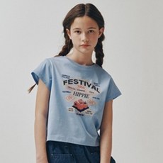 韓國 BLUETAIL 女童短袖T恤 AZB8TS04SB