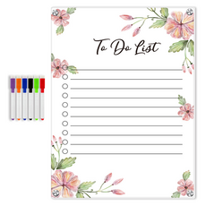 바이데 실용적인 냉장고메모시트 핑크플라워3