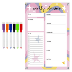 Baide 實用冰箱便條紙 粉紅色1