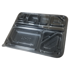 Swan 7格 L2 炸豬排 郊遊 漢江 新款 附蓋 便當盒, 50個, 1入