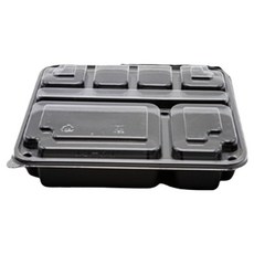 Swan 6格 L1 豬排郊遊漢江新款附蓋便當盒, 50個, 1入