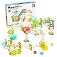 PicassoTILES 畢卡索 滾珠軌道迷你磁力積木套組 80p, 1個