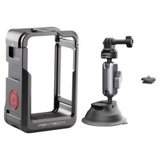 피지와이텍 피지테크 DJI 액션4 케이지 + 석션컵 자동차 마운트 세트, 1세트, 액션4 케이지(P-42C-010), 마운트(P-GM-223)