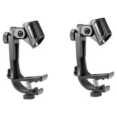 Daesung 鼓用麥克風支架, 2個, 黑色