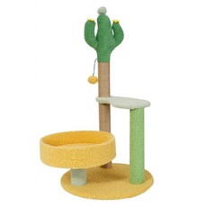 仙人掌小型貓跳台, 1個, 混色