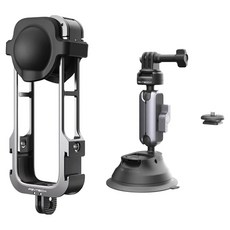 피지와이텍 피지테크 인스타360 X4 케이지 + 자동차 석션컵 키트 세트, 1세트, P-55A-010(케이지), P-GM-223(마운트)