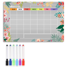 Hataesmall 乾淨簡約冰箱磁鐵留言板 彩色花朵造型, 軟質橡膠磁鐵