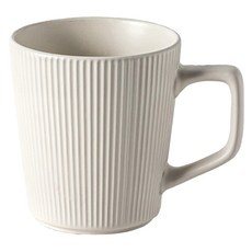 WORTH IT 渥思 莫蘭迪條紋馬克杯, 1個, 奶油白