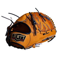 ZETT PROSTATUS 投手手套 右投用 BPGX23811O, 1個, 橘色