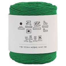 브랜드얀 요즘뜨는 코튼로프 뜨개실 200g, 1개, 10 베이직그린
