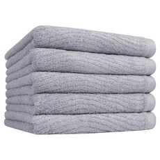 호텔컬렉션 송월 벨로아 뱀부얀 수건 200g, 그레이, 5개