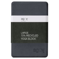 agoy Large高密瑜伽磚 450g, 1個, 煤炭灰