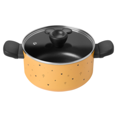 MEYER 美亞 童趣系列 雙耳湯鍋 附蓋 電磁爐適用 2.8L, 1個, 黃色, 20cm