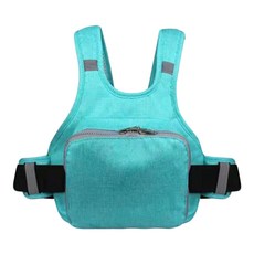 透氣反光兒童機車安全帶, 清新綠, 1個