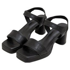 분홍코끼리 여성용 밀착핏 가보시 스판 샌들 7.5cm