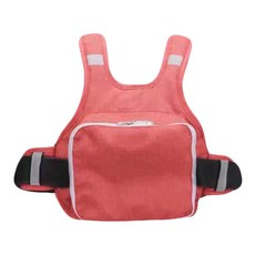 透氣反光兒童機車安全帶, 溫馨粉, 1個