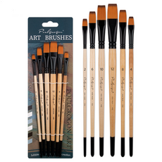 All is You 學用品繪畫平頭畫筆 6件組, 2號, 4號, 6號, 8號, 10號, 12號, 1套