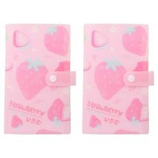 골드팡 상콤달콤 3인치 소형 폴라로이드 명함 정리함 2p, pink