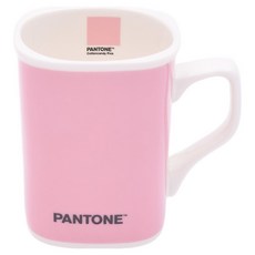 릴팡 팬톤 솔리드 사각 머그컵 340ml, 1개, 코튼캔디 핑크
