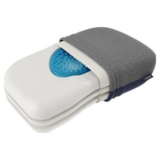 Technogel Physio 高度調節涼感記憶棉人體工學枕頭, 灰色 + 海軍藍, 1個