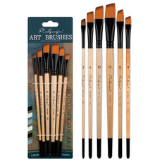 올이즈유 학용품 그림 사선붓 6종 세트, 1세트, 2호, 4호, 6호, 8호, 10호, 12호