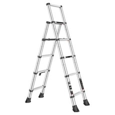 MIDOLI 鎂多力 伸縮鋁合金人字六層梯, 1個