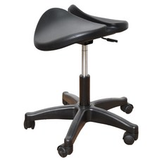 CABLE&HOME'S 凱堡家居 中款馬鞍座工作椅 台灣製, 黑色, 1個