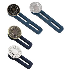 주니니몰 바지 허리늘리기 요술단추 1단 2종 + 2단 2종 세트, 실버 + 골드, 1세트