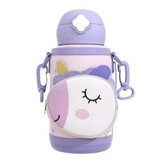BEDDYBEAR 杯具熊 四葉草兒童保溫壺 316不銹鋼, 獨角獸, 630ml, 1個