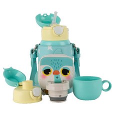 BEDDYBEAR 杯具熊 熊抱兒童保溫水壺 316不銹鋼, 呆呆企鵝, 530ml, 1個