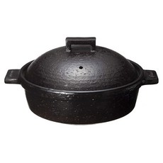 長谷園 小酒館蒸煮鍋 黑色 270mm 保溫性佳 多功能烹飪, 1個