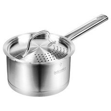 bella cuisine 電磁爐不鏽鋼炸醬麵拉麵義大利麵單柄鍋, 1個, 單一顏色, 160mm