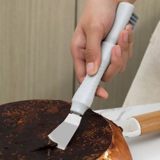 감동뜰 다용도 스크래퍼 브러쉬 2in1 구부러진형, 그레이, 1개