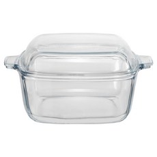 르베르폴리세 사각 내열유리 찜기 3호 2.5L, 26cm, 1개