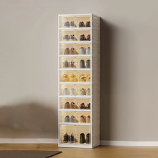 Flanders 一體式可折疊鞋架 9層, 1個, 白色