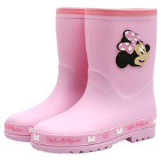 韓國 NASSAU 迪士尼女童米妮焦糖雨靴