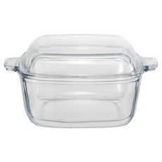 LE VERRE POLICER 方形耐熱玻璃蒸鍋1號 1L, 1個, 20cm