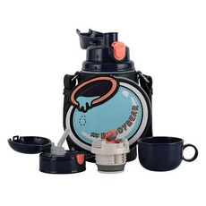 BEDDYBEAR 杯具熊 316不銹鋼 中透版兒童保溫水壺, 水瓶座, 580ml, 1個