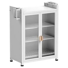 HOUDER 上翻門防塵碗碟櫃, 1個, 3層, 白色