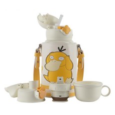 BEDDYBEAR 杯具熊 四葉草兒童保溫壺 316不銹鋼, 可達鴨, 1個, 630ml