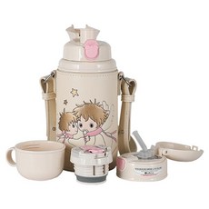 BEDDYBEAR 杯具熊 316不銹鋼 中透版兒童保溫水壺, 雙子座, 580ml, 1個