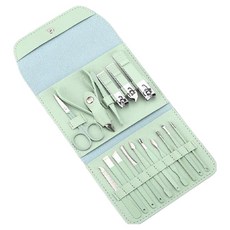 溫馨空間 指甲腳趾甲剪便攜套組, 1套, 綠色