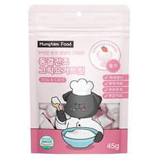 멍템 강아지 그릭요거트 동결건조 간식 유산균 프로바이오틱스, 45g, 1개, 딸기