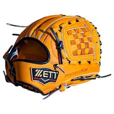 ZETT PROSTATUS 內野手套 右投用 BPGX23816O, 1個, 橘色