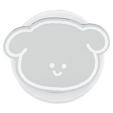 구스페리 동물 맥세이프 미러 톡, 12 하양댕댕이, 1개