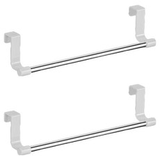 生活升級研究所 免鑽孔廚房水槽抹布架, 2個, 銀色