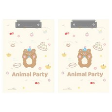 Money Pool 可愛小熊學生A4文件板夾, 2個, 派對小熊